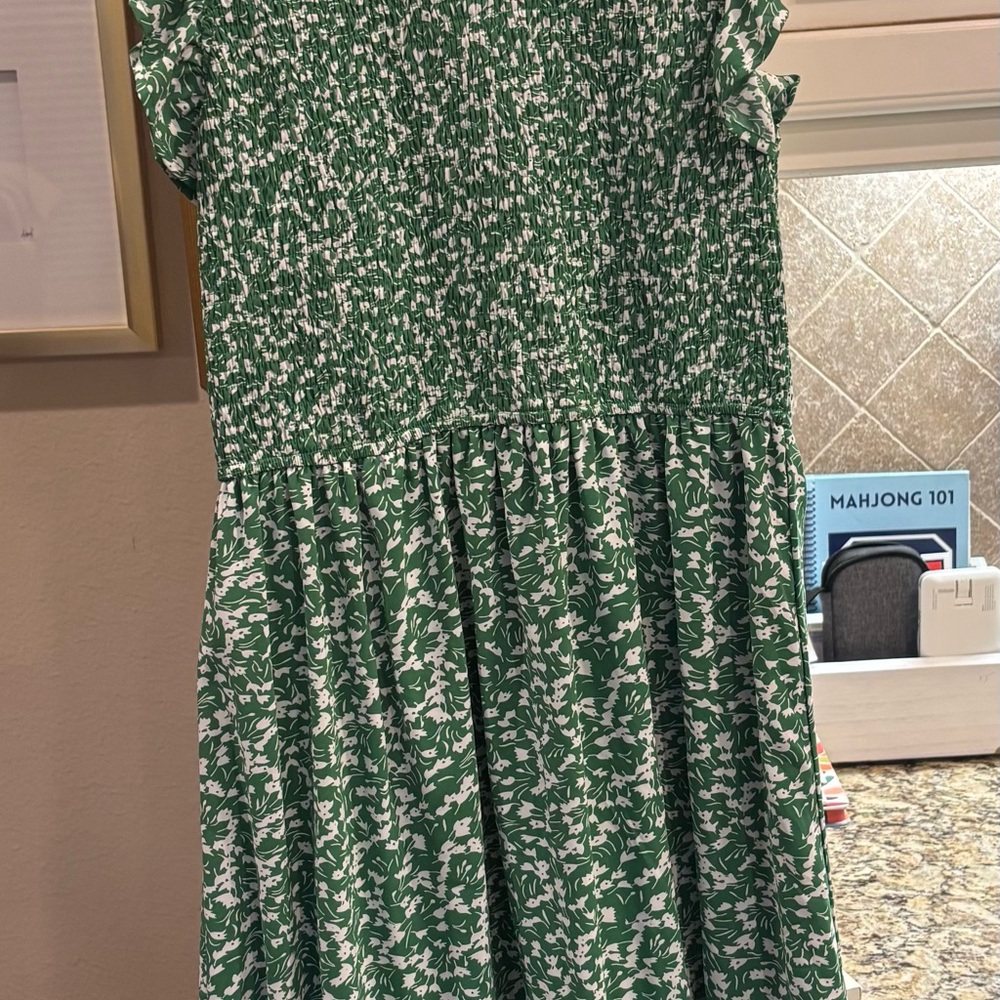 Green Floral Dress